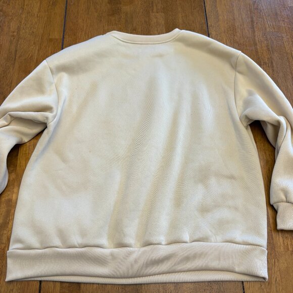 Mama crewneck sweater Tan Checkered Size 1X Plus Neon - Picture 9 of 11